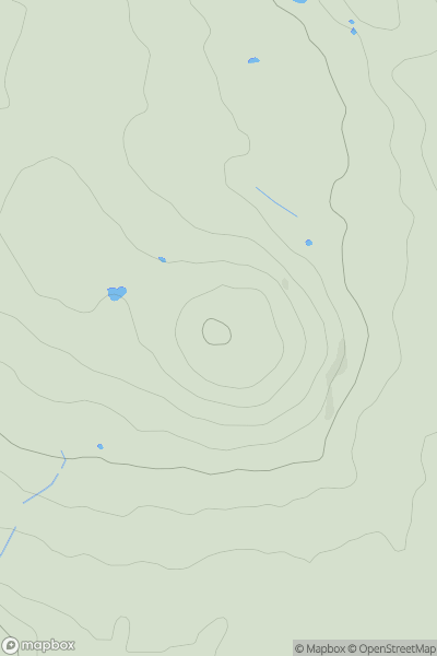 Thumbnail image for Moel y Gaer [Llandudno to Wrexham] [SJ210690] showing contour plot for surrounding peak